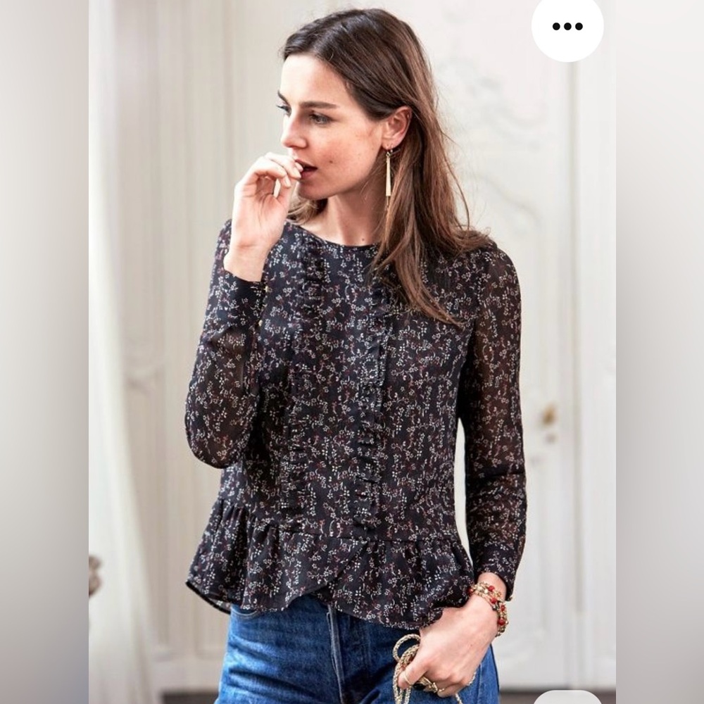 Sezane long sleeve blouse US size 6